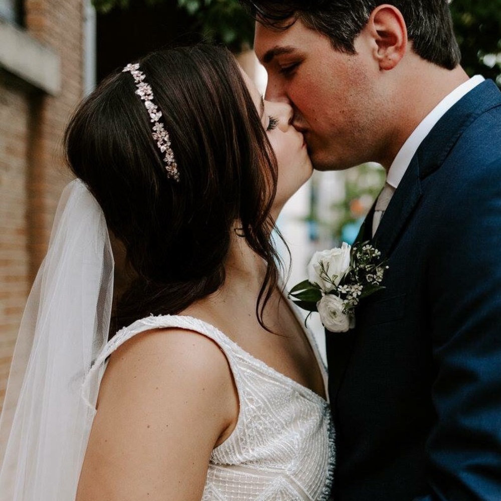 Rose Gold Bridal Headband